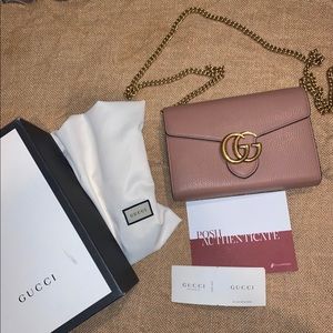 Gucci Marmont Matelasse Wallet on chain (WOC) bag